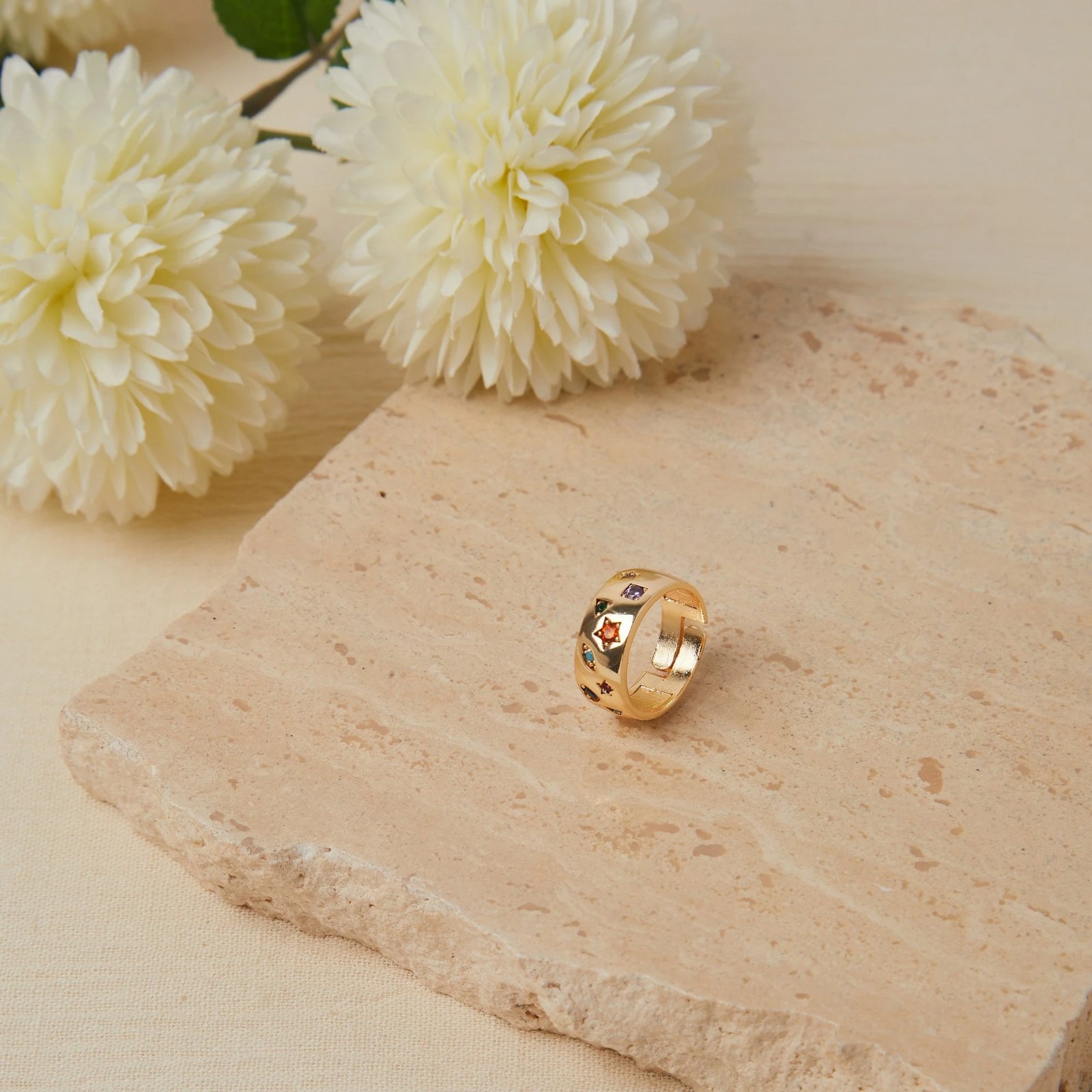 Unazë metalike Elika, ngjyrë ari, ELKYP38031