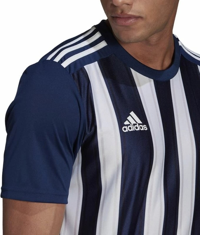 Fanellë futbolli adidas për meshkuj, ngjyrë blu deti dhe e bardhë