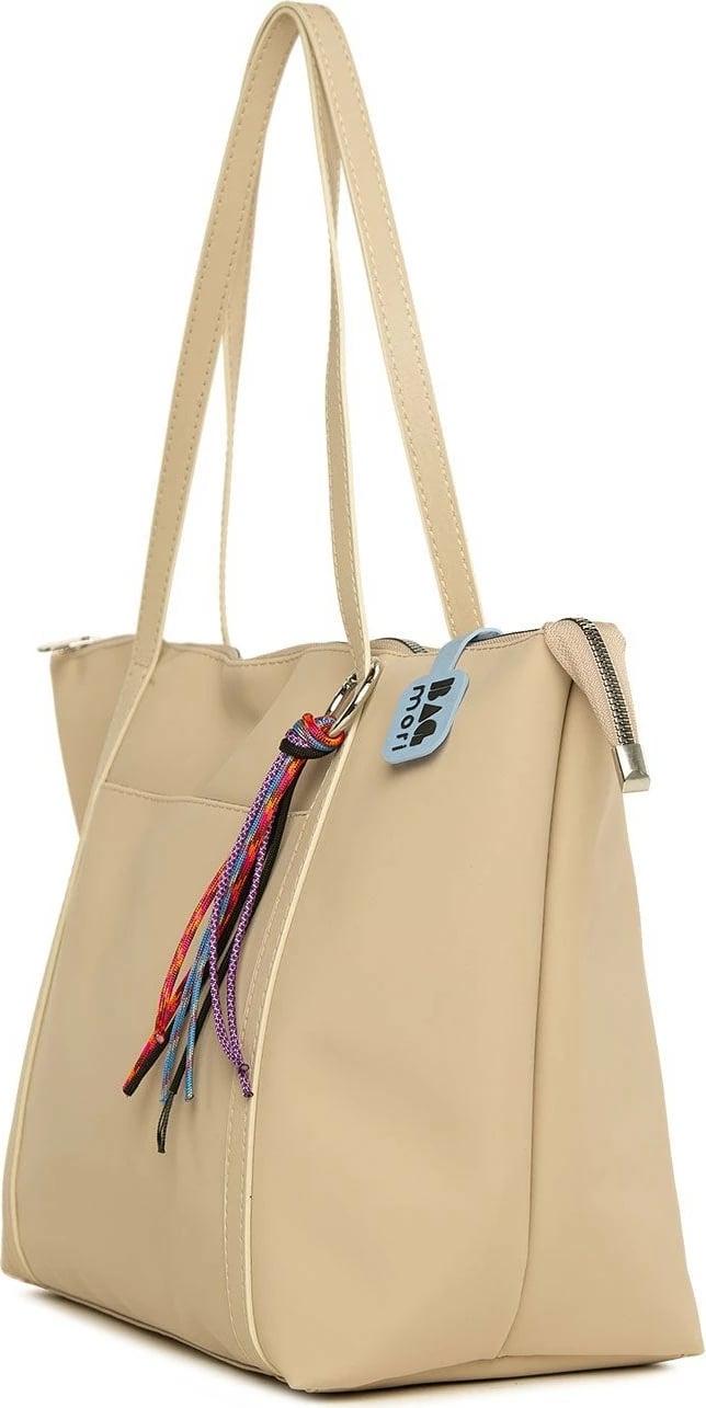 Çantë tote Zoozie Bags, krem, M000008173