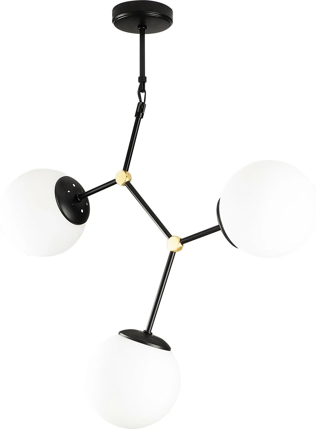 Llambë tavani Opviq, Damar - 6316, e zezë dhe e bardhë