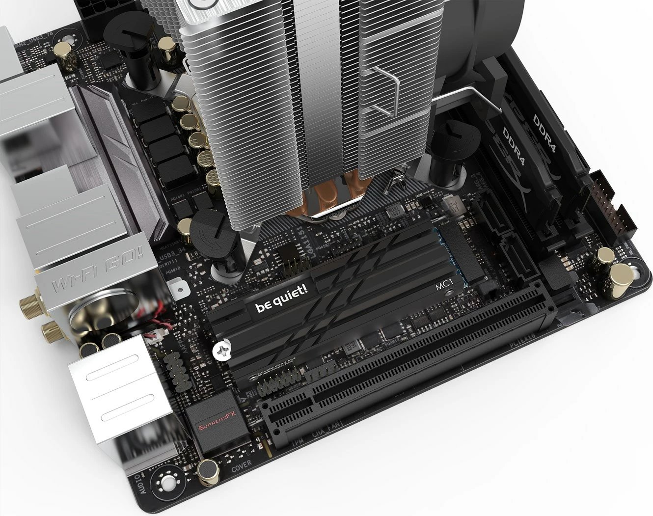 Radiator për SSD be quiet! MC1, Ngjyrë e Zezë