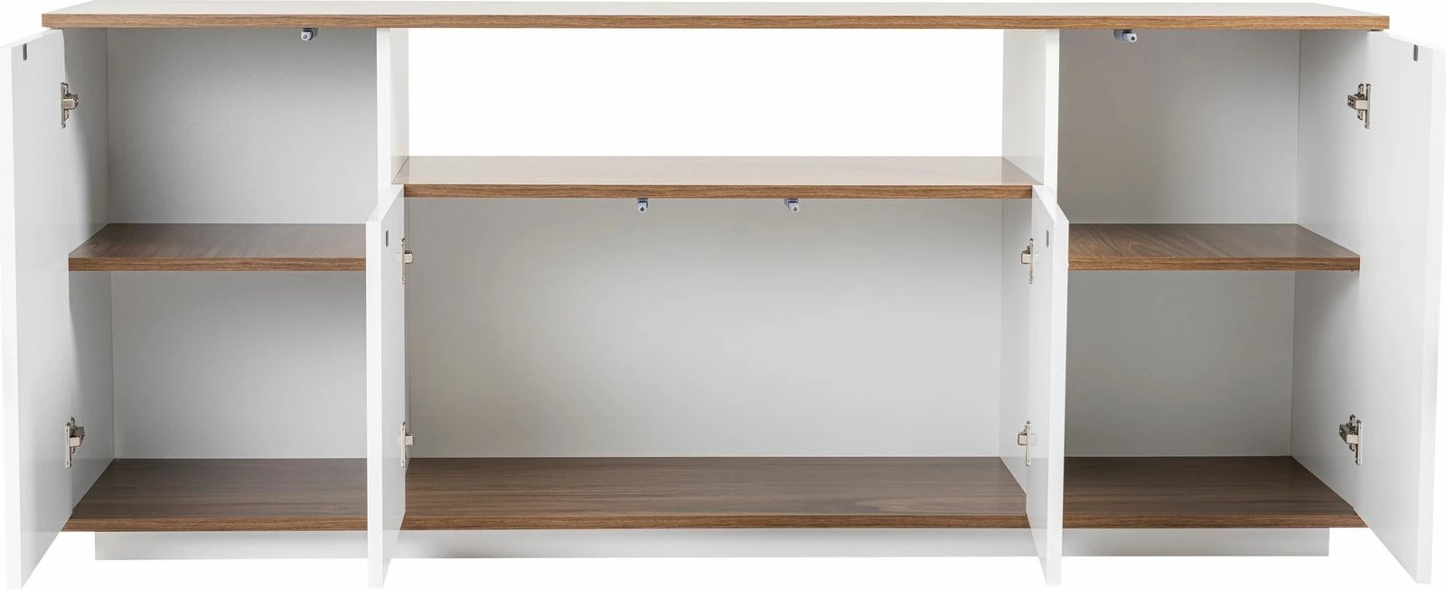 Konsolë Skye Decor, e bardhë, arrë, Arista