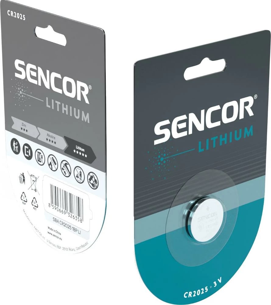 Bateri Sencor SBA CR2025 1BP Li, 1 copë