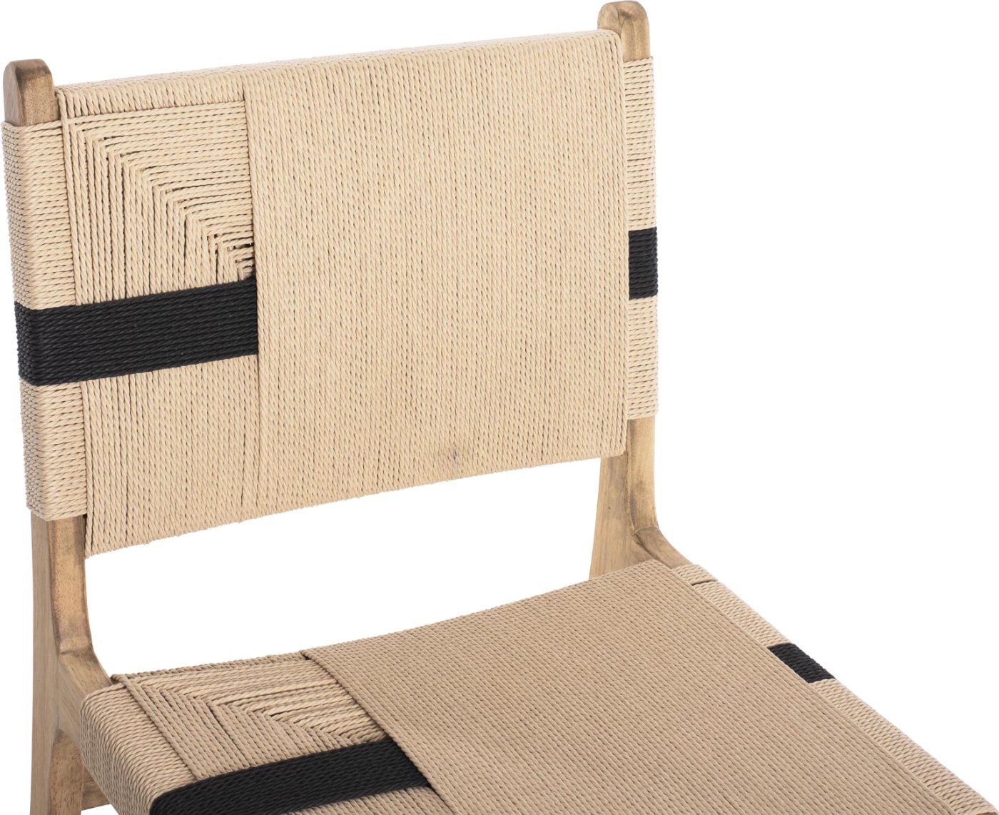 Karrige relaksuese, dru gome dhe litar, ngjyrë natyrale rustike, 50x60x88H cm, FH9323.01, set prej 2 copë