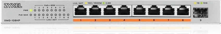 Switch ZyXEL XMG-108HP, Ethernet 2.5G me PoE