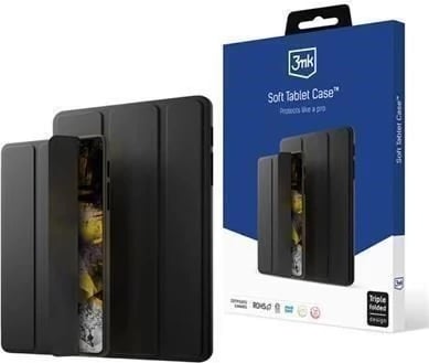 Mbështjellës tabletë 3mk Protection Soft Tablet Case për Samsung Galaxy Tab S9 FE+ me mbështetje trefishe, Wake/Sleep, i zi