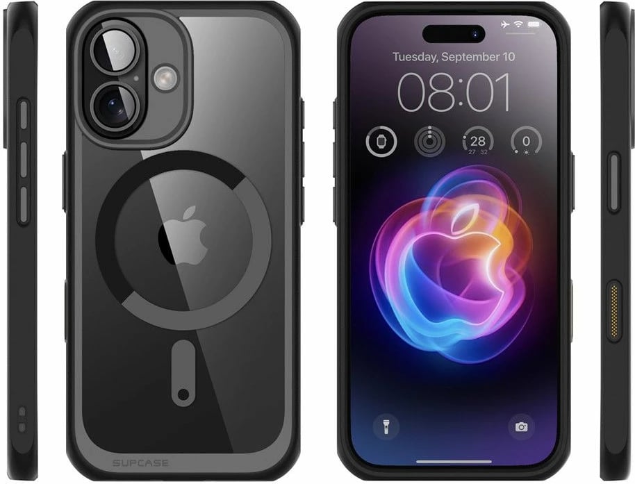 Mbështjellës Supcase UB Mag për iPhone 15 Pro Max, MagSafe, i zi