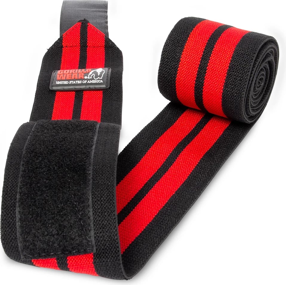 Mbështjelljet e gjurit - 2m - E zezë/E kuqe