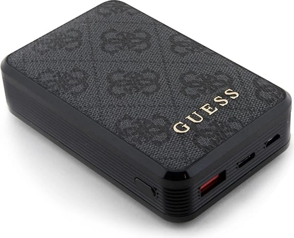 Powerbank Guess GUPB10DP4GEGK 10000mAh, 18W, lëkurë, e zezë