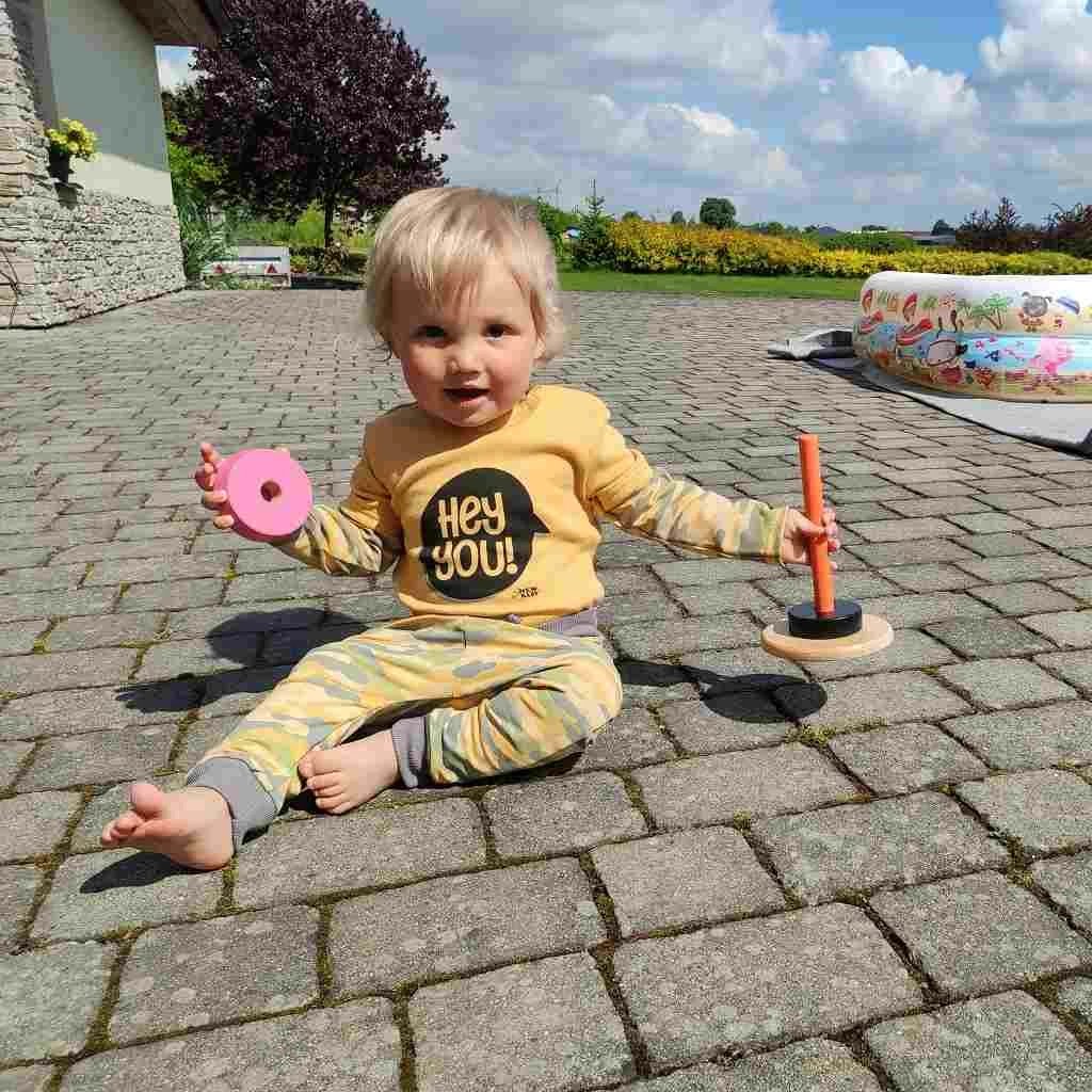 bluzë bebe New Baby With Love, madhësi 68 (4-6m), pambuk 100%, ngjyrë mustard