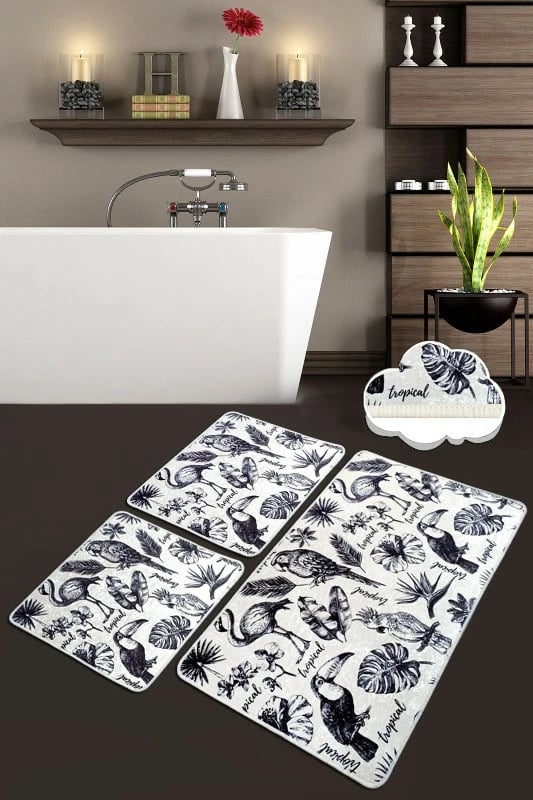 Set tapetash për banjo, 3 copë, Mijölnir, Lorı, shumëngjyrëshe