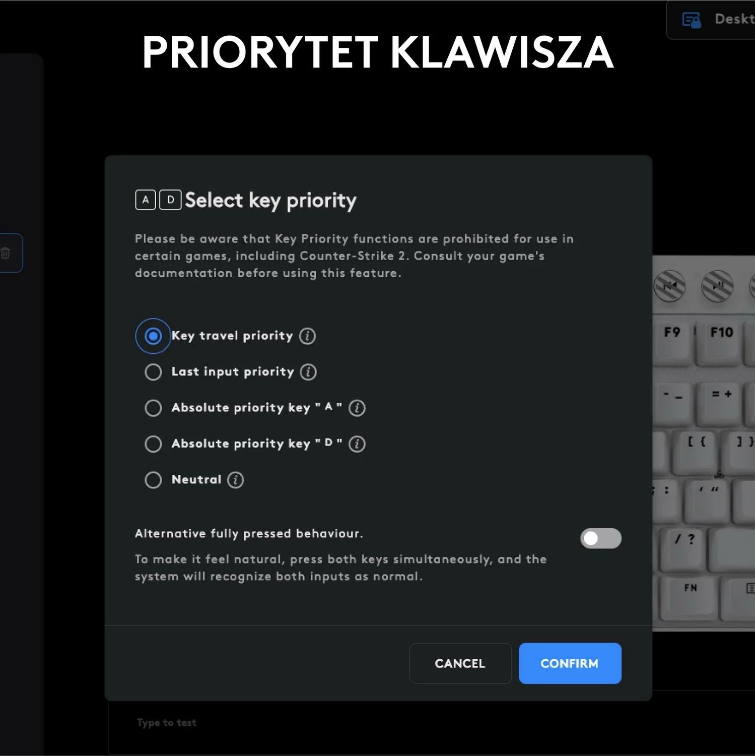 Tastierë Logitech G Pro X TKL Rapid, RGB, e bardhë