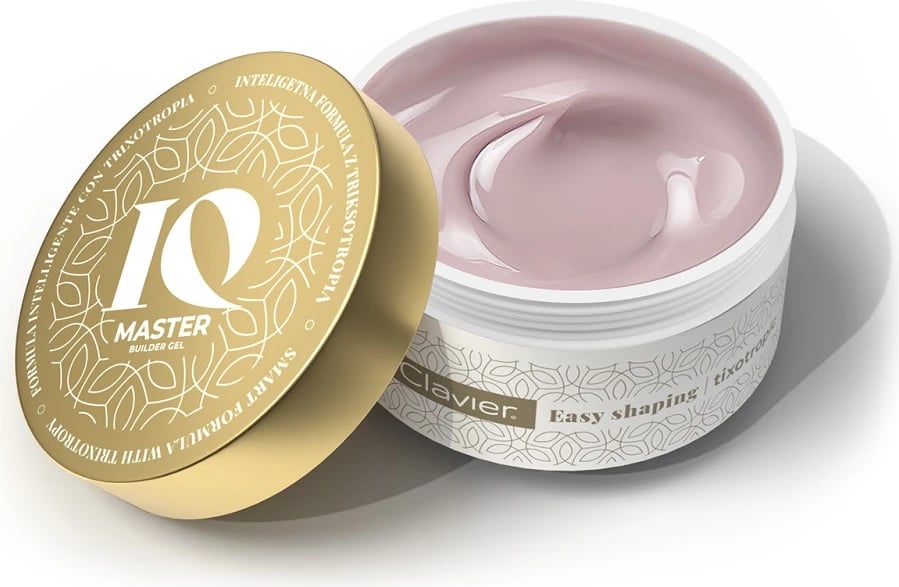 Xhel ndërtues për thonj Clavier IQ Master për femra Light Beige 15g