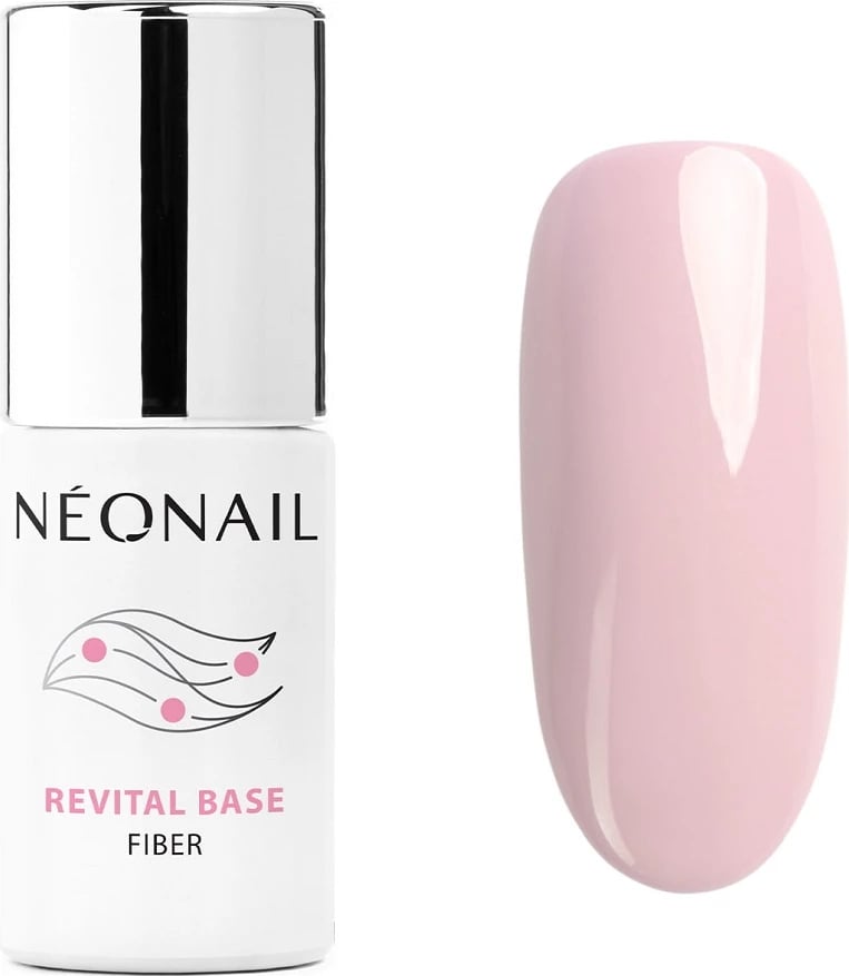 Bazë hibride për thonj NeoNail Revital Base Fiber Creamy Splash për femra 7.2ml
