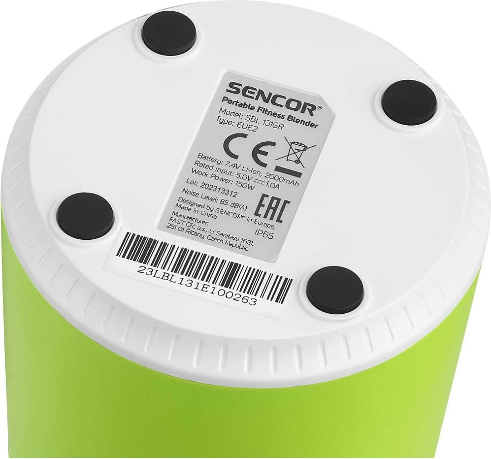 Blender smoothie Sencor SBL 131GR, USB-C, 150W, 500ml