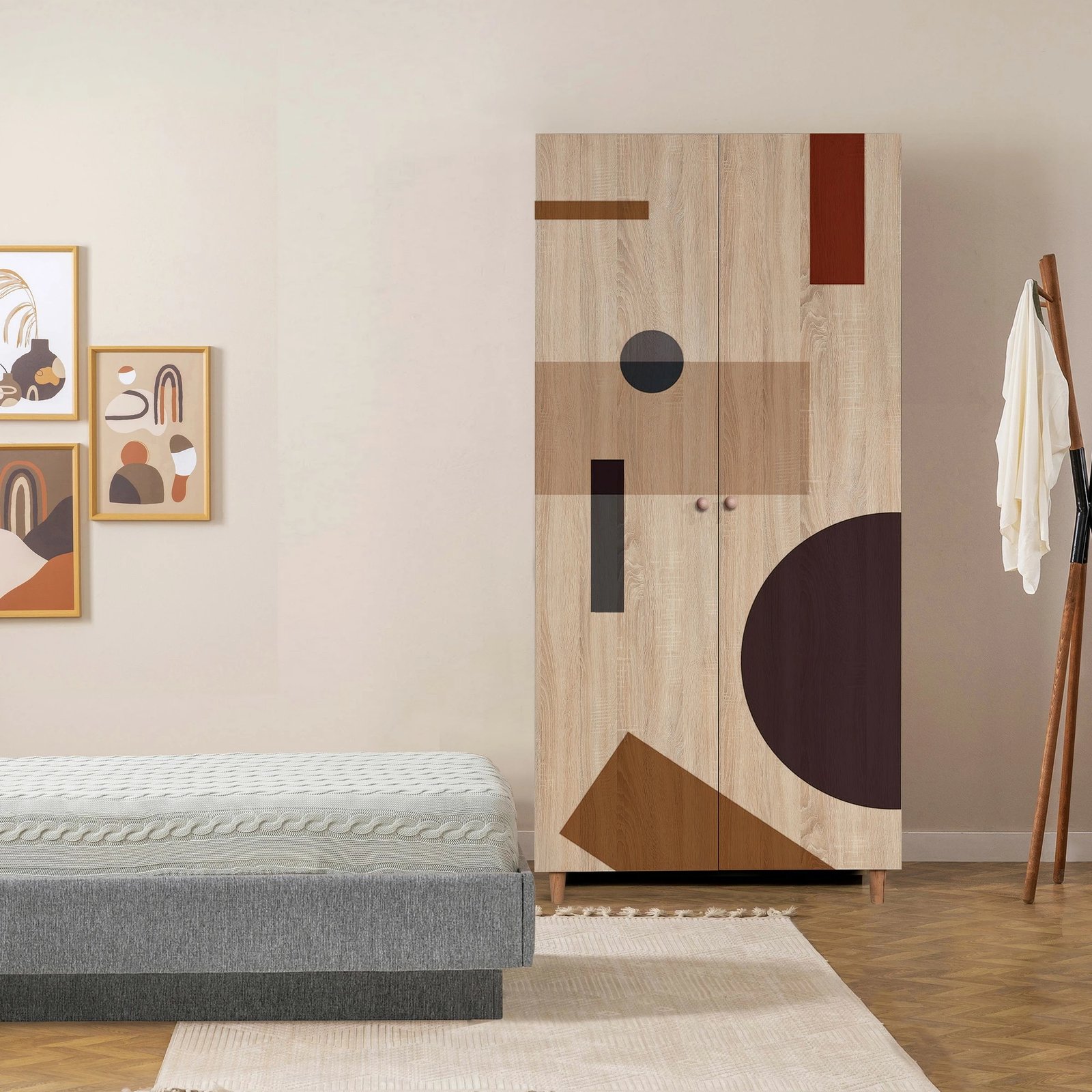 Dollap Skye Decor, Lidya 2 -969, ngjyrë sonomo