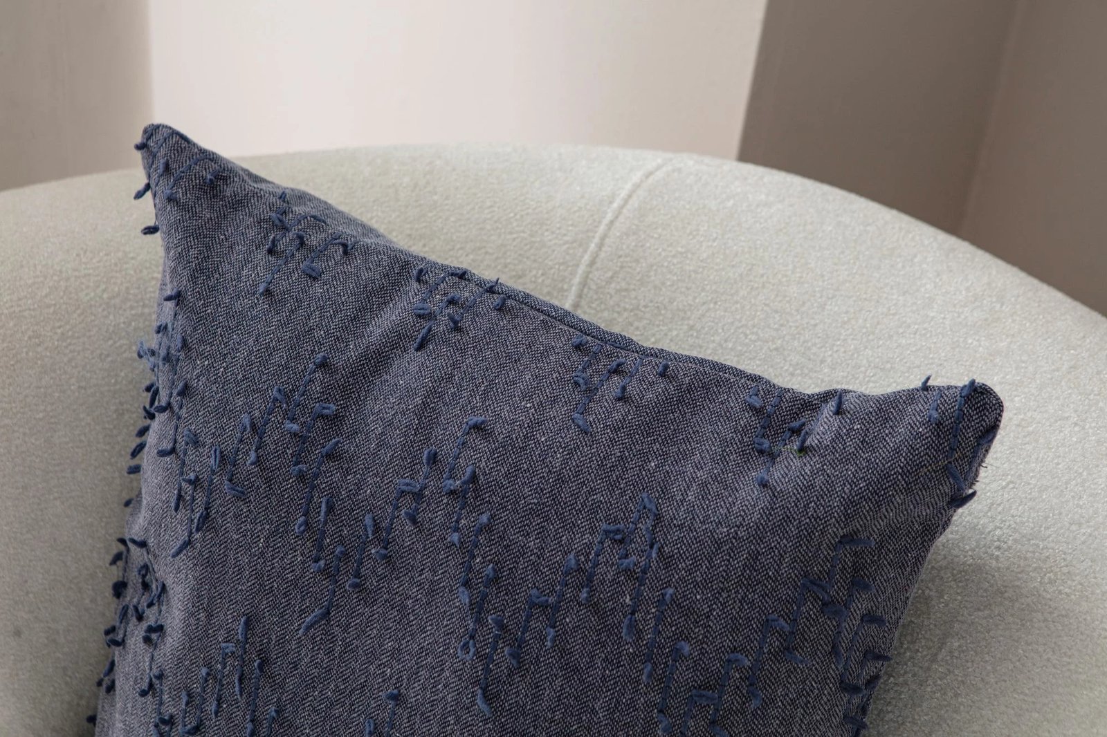 Jastëk mbulesë, ngjyrë kaltër, Evila Originals, Tuffet - Blue v4