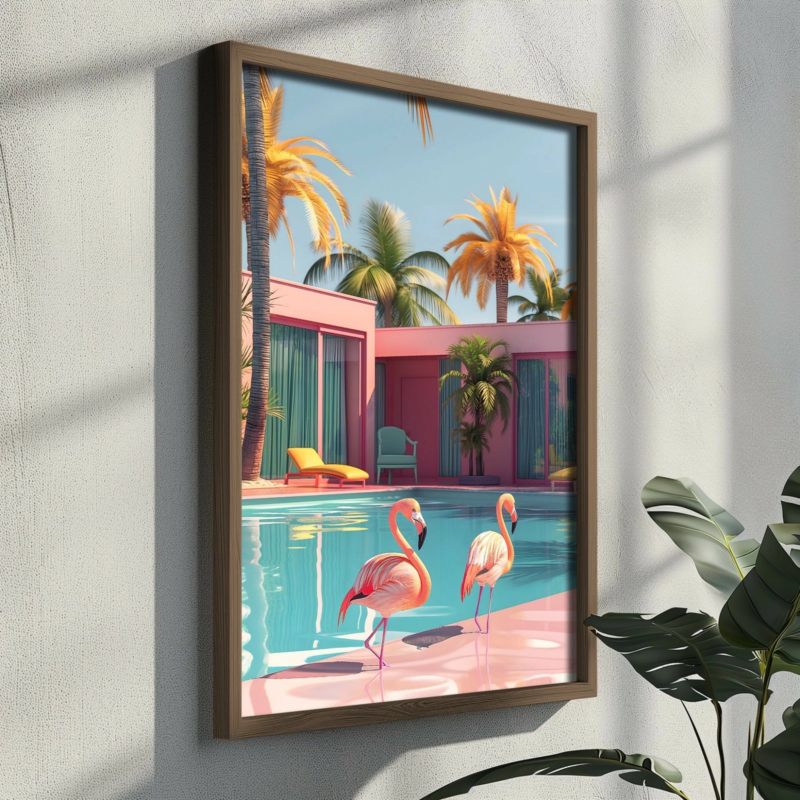 Pikturë dekorative me kornizë MDF, shumëngjyrëshe, Wallity GE093-L