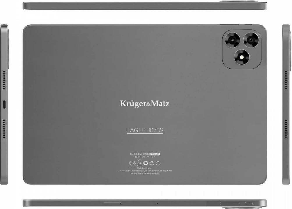 Tablet, Kruger & Matz, EAGLE 1078 (KM1078), 10.9", 6 GB RAM, 128 GB, LTE, Graphite