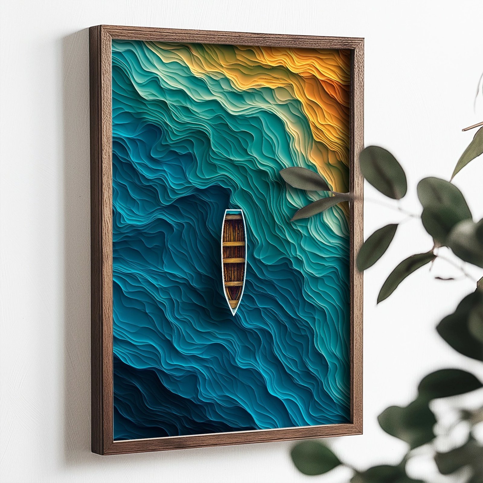 Pikturë dekorative me kornizë MDF, shumëngjyrëshe, Wallity, TUN077-XL, 50x70x3.5cm