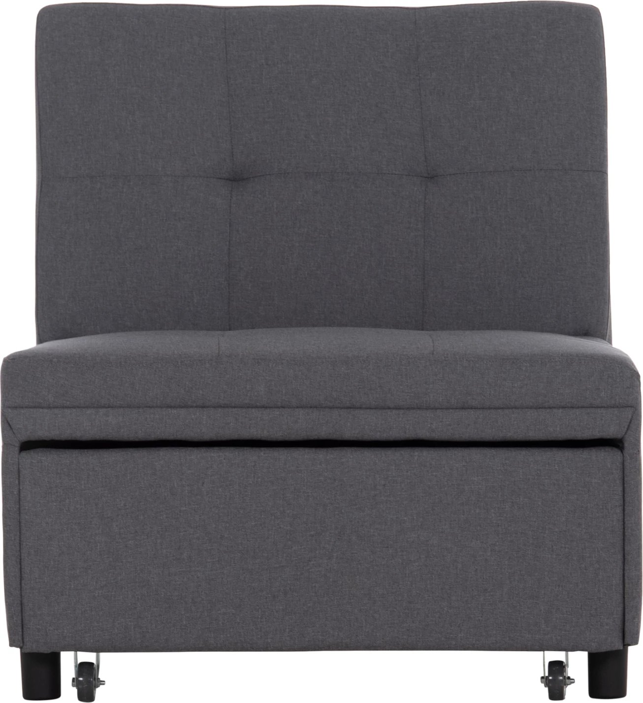 Karrige lounge-krevat LIBRE, material stof gri, FH3295.01, 75x106x89cm