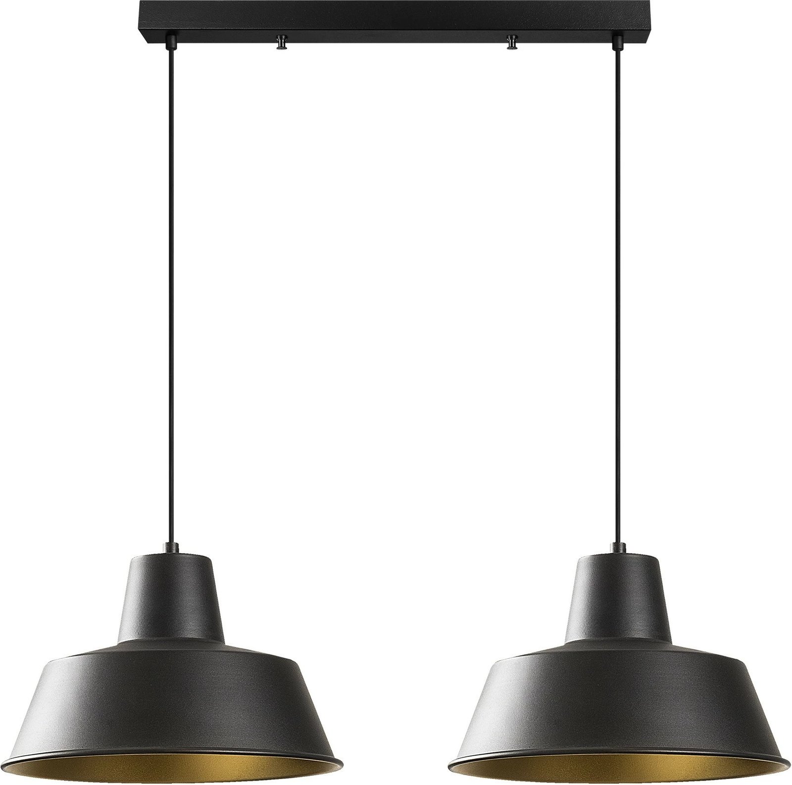 Llambë tavani Opviq, Sağlam - 3738, e zezë dhe ari, lartësi e rregullueshme