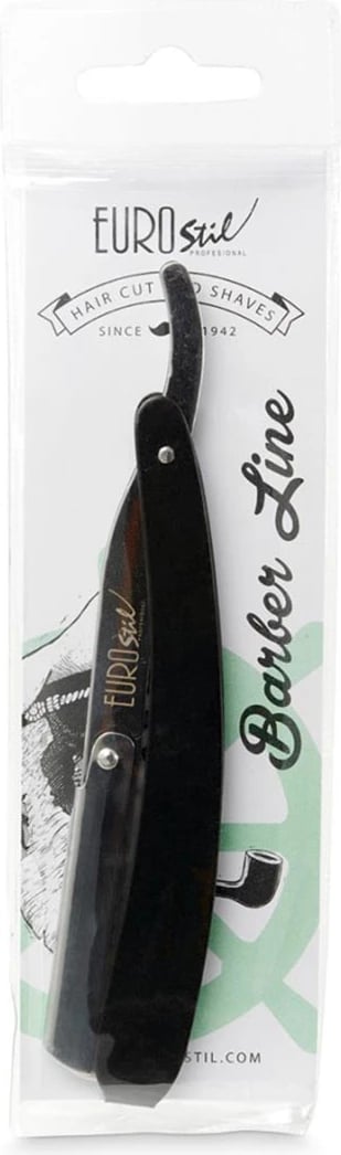 Brisk për rruajtje Eurostil Barber Line mango i zi 1 copë