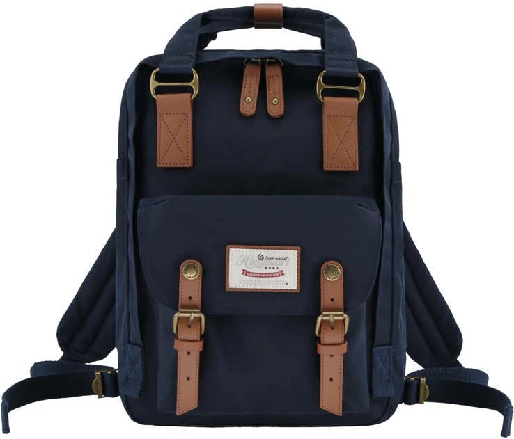 Çantë shpine Himawari 188L për laptop 14", najlon, blu e errët
