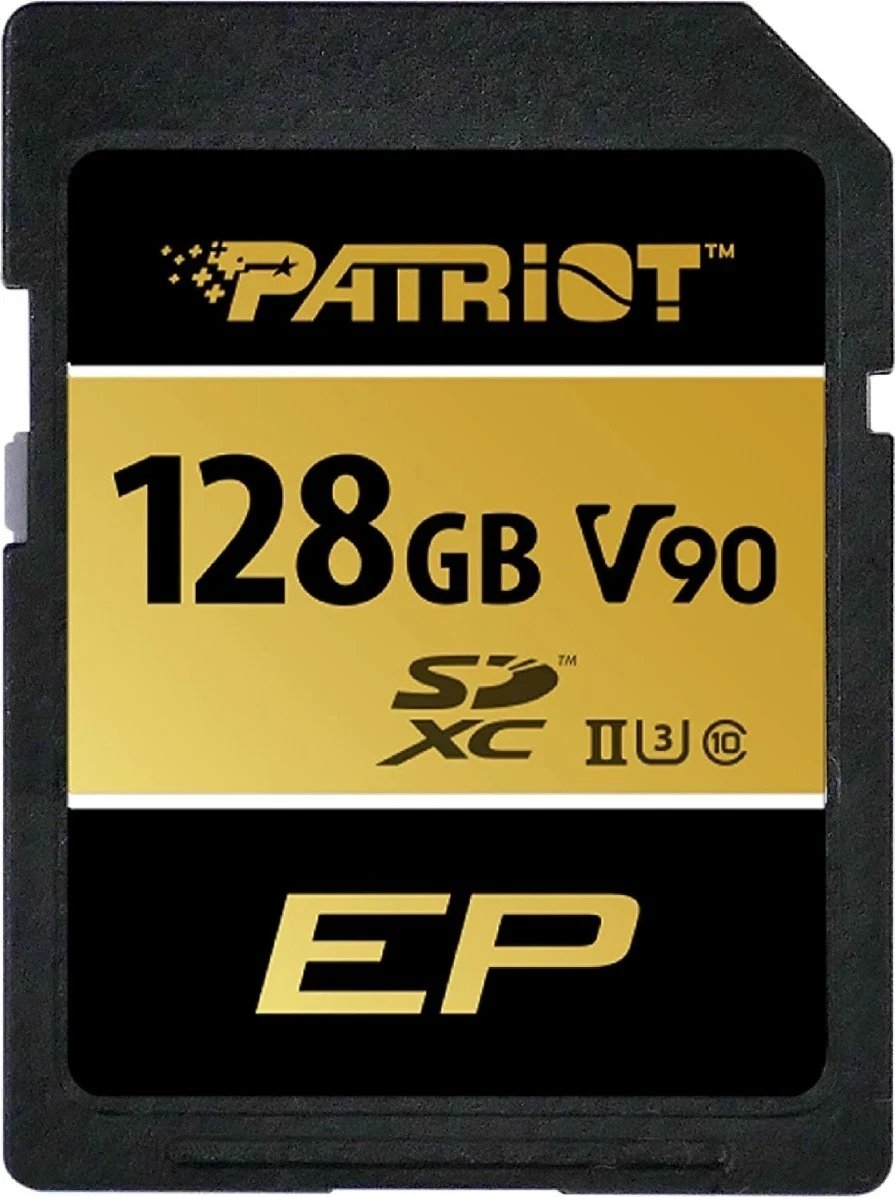 Kartë kujtese Patriot 128GB SDXC V90 UHS-II U3 C10, Shpejtësi 300/260MB/s
