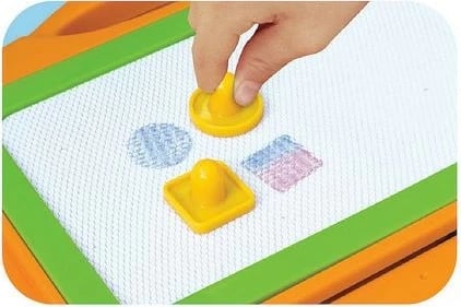 Tabllo magnetike për vizatim Smily Play SP82963, me laps magnetik dhe stampila, portokalli