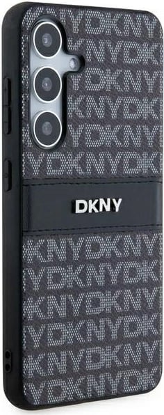 Mbështjellës DKNY Mono Stripe & Metal Logo për Samsung Galaxy S24+, i zi