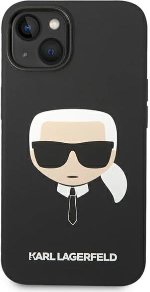 Mbështjellës Karl Lagerfeld KLHCP14MSLKHBK për iPhone 14 Plus 6.7", silikon, i zi