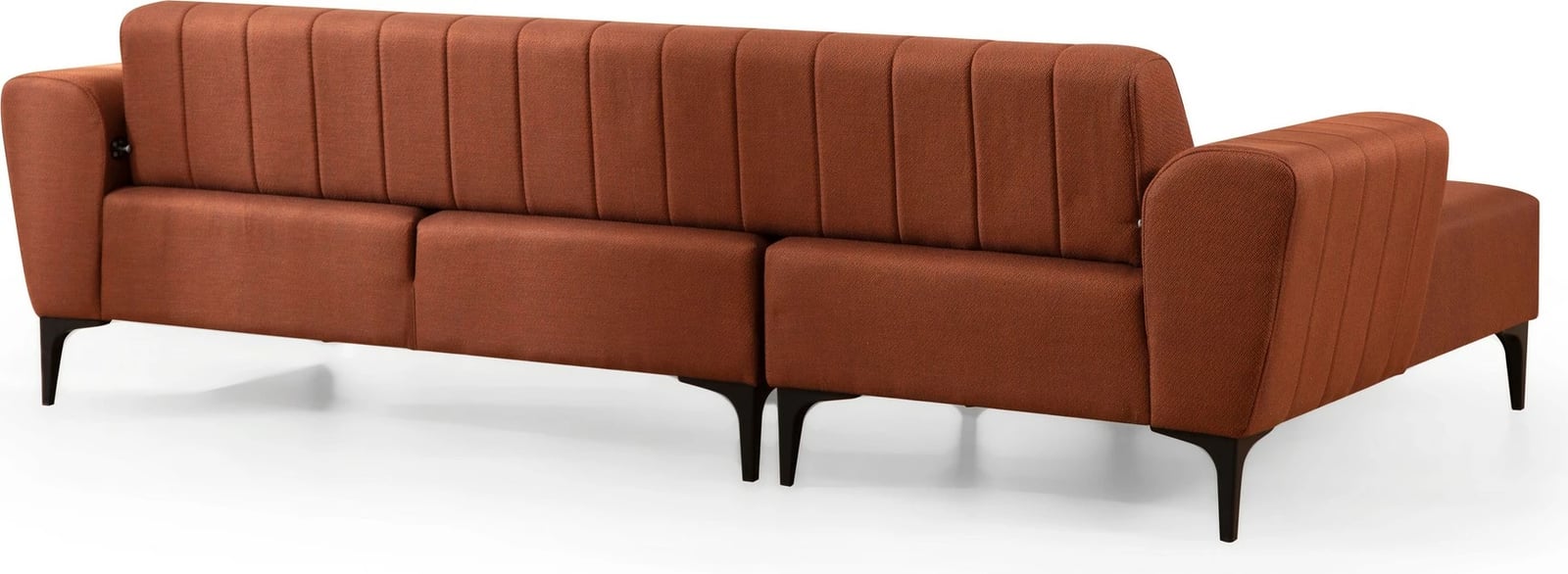 Kënd-sofë krevati Atelier del Sofa, Hamlet majtas, ngjyrë tullë e kuqe