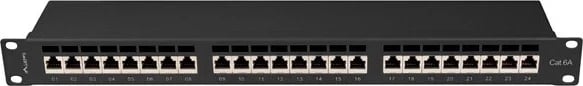 Patch panel Lanberg PPSA-1024-B, 1U, i zi