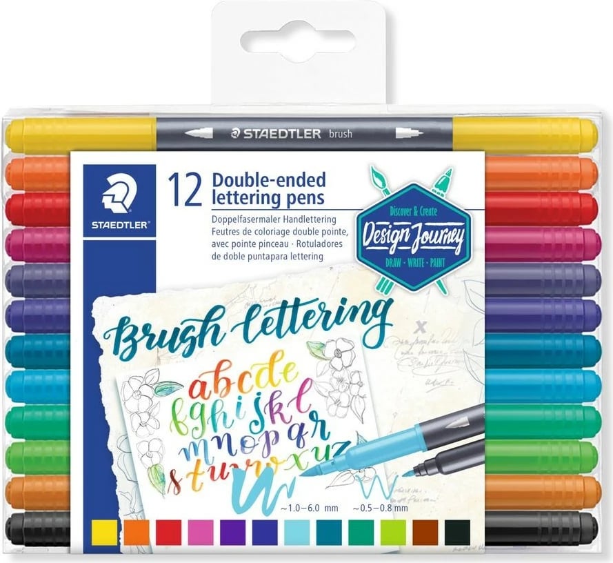 Set lapsash STAEDTLER 3004, 12 copë, multikolor, dy anësh