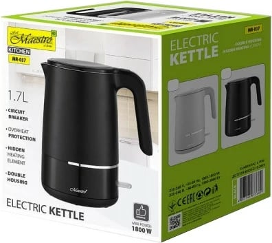 Ujvalë elektrike, Feel-Maestro, MR-037, 1.7 L 1800 W, e zezë