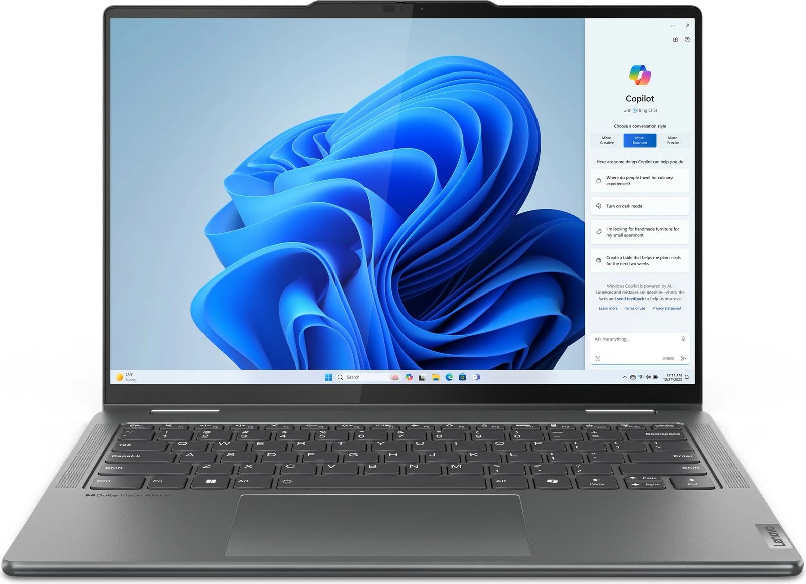 Kompjuter Lenovo Yoga 7 14AHP9, Ryzen 5, 16GB, 1TB SSD, Storm Grey