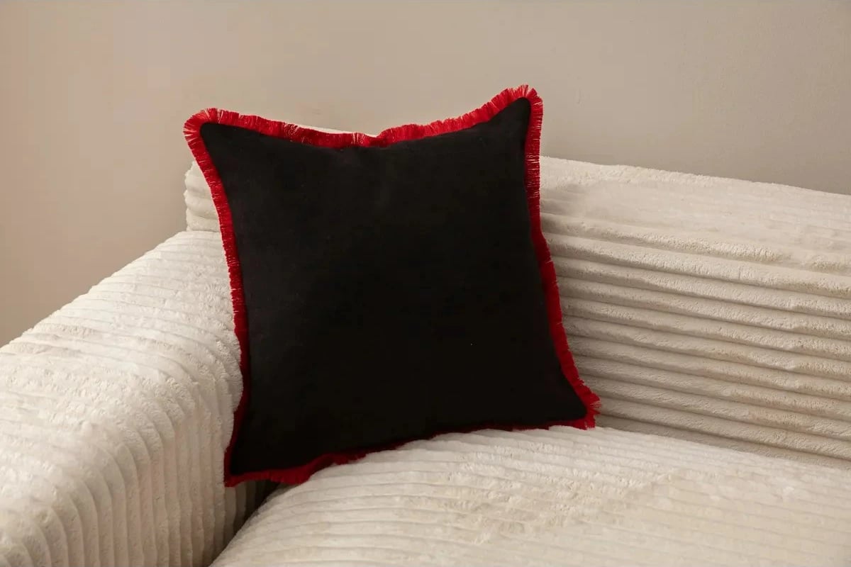 Jastëkë mbështjellës, ngjyrë e zezë, Evila Originals, 43x43cm