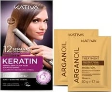Set për drejtim flokësh KATIVA Veg Alisado Brasileño Expres unisex