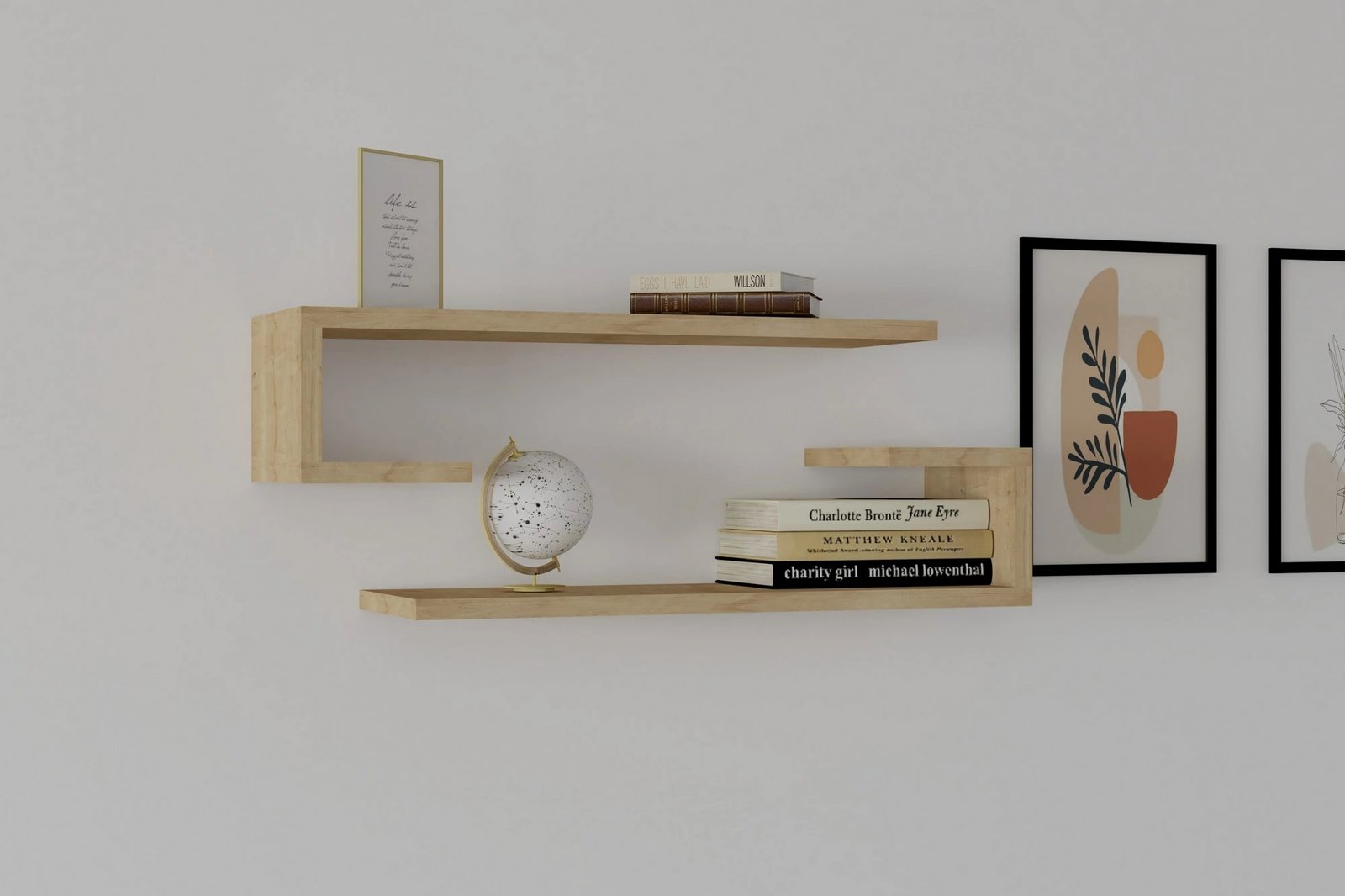 Raft muri, ngjyrë lisi safir, Eldo, 2 copë