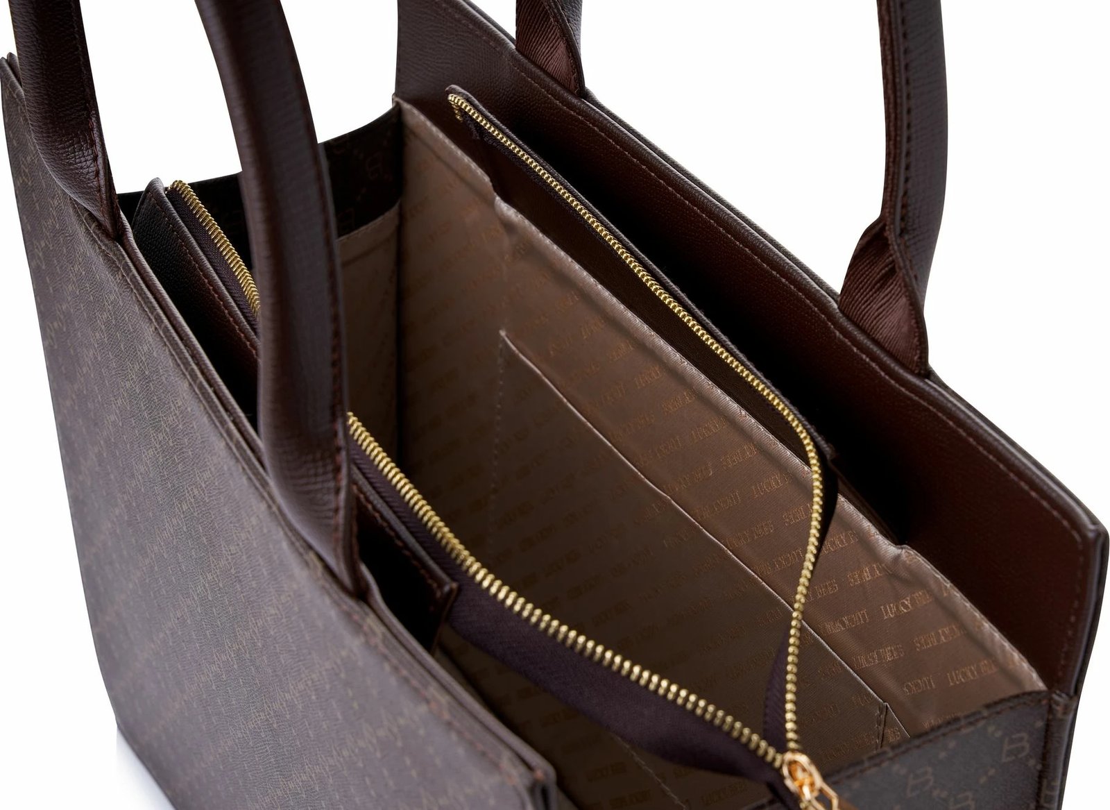 Çantë tote Lucky Bees Mira, ngjyrë kafe