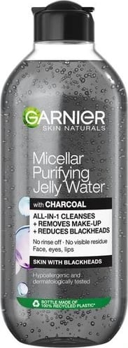 Ujë micelar Garnier Jelly Water Charcoal, 400 ml