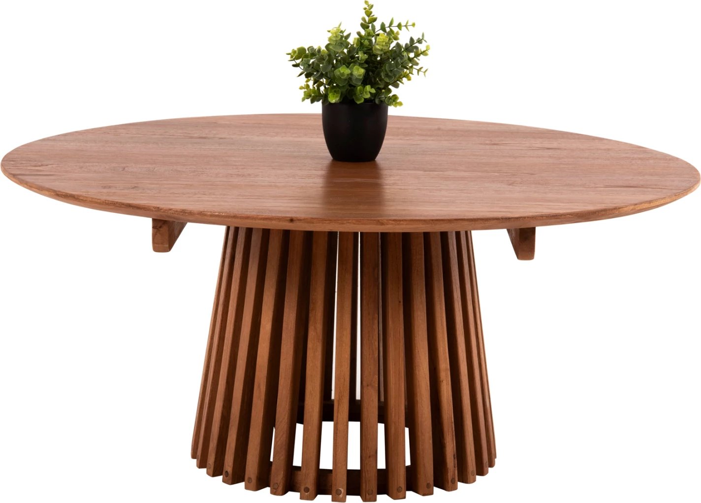 Tavolinë kafeje e rrumbullakët FRANTZ FH9523.11 dru MINDI i fortë, ngjyrë natyrale, Φ100X45H cm