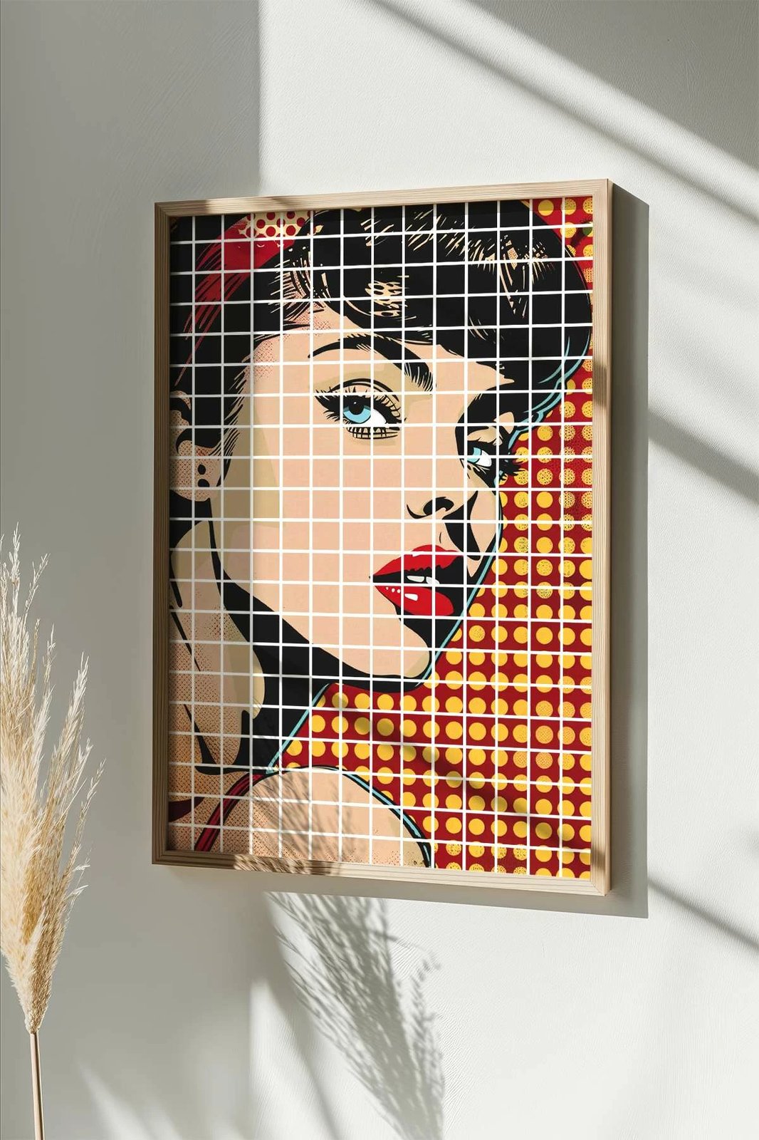 Pikturë dekorative me kornizë, Popkare19, shumëngjyrëshe, Wallity