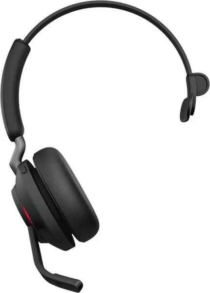 Kufje Jabra Evolve2 65 USB-A UC Mono me Stacion Ngarkimi - Zezë, Pa Tela, Zyrë/Qendra Thirrjesh