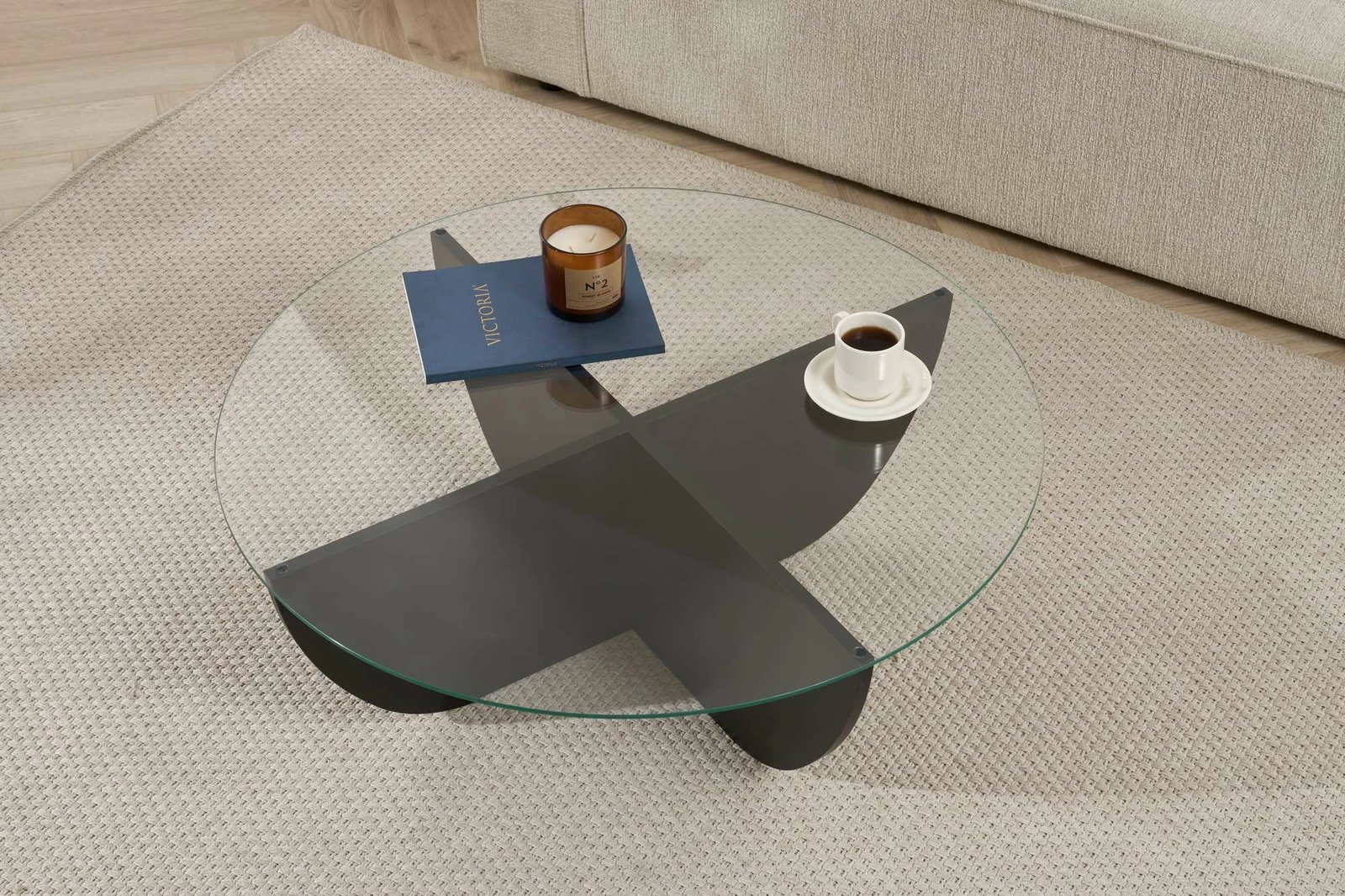 Tavolinë e ulët Nordure, Liya, dru e zezë