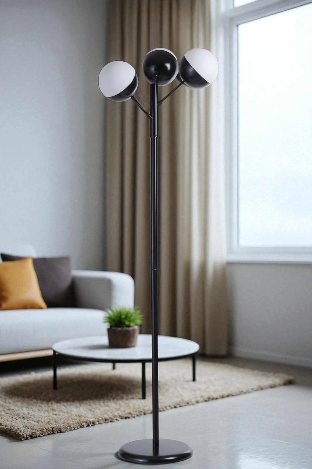 Llambë dyshemeje Opviq, 8948-1, e bardhë dhe e zezë