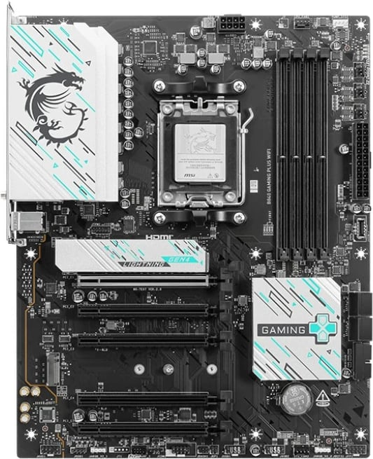 Pllakë amë MSI B840 GAMING PLUS WIFI, Socket AM5, ATX, E zezë