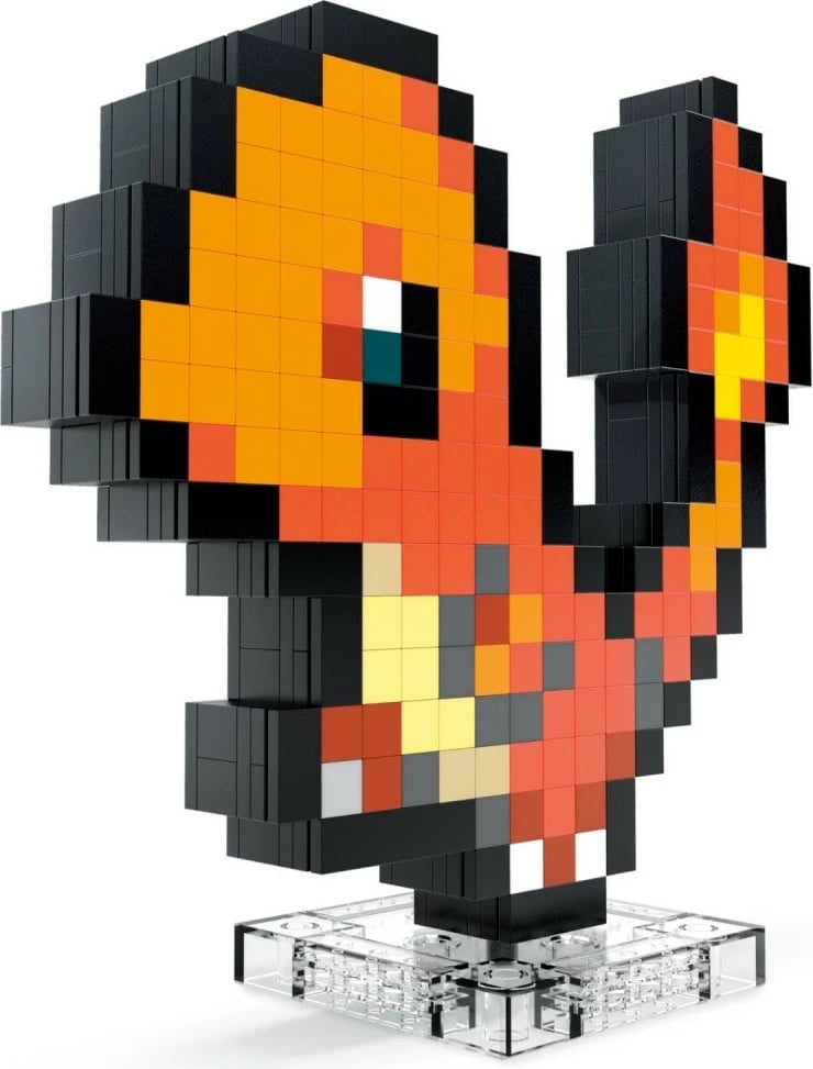 Set ndërtimi Mega Bloks Pokémon Pixel Charmander, 349 pjesë, plastikë