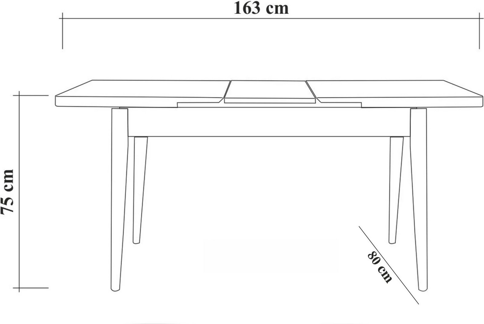 Set tavolinë me karrige të zgjatshme, Hanah Home, Vina 1070 - 3 - Atlantic, jeshile (4 pjesë)